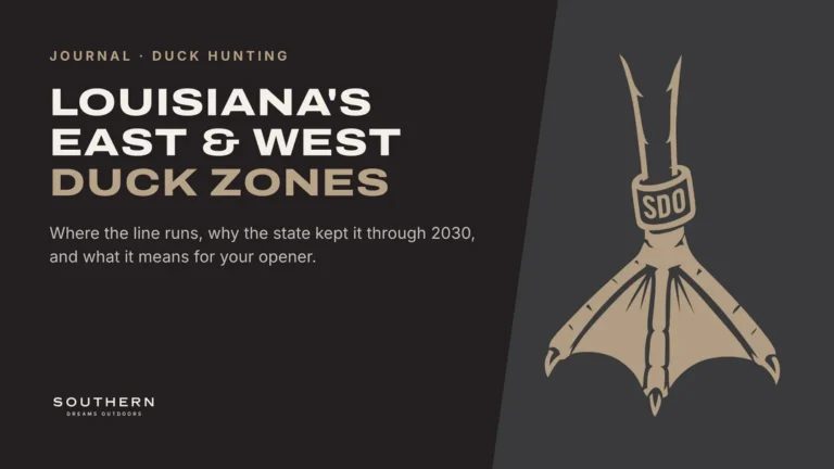 Louisiana Duck Hunting Zones Map: East and West, 2026-2030