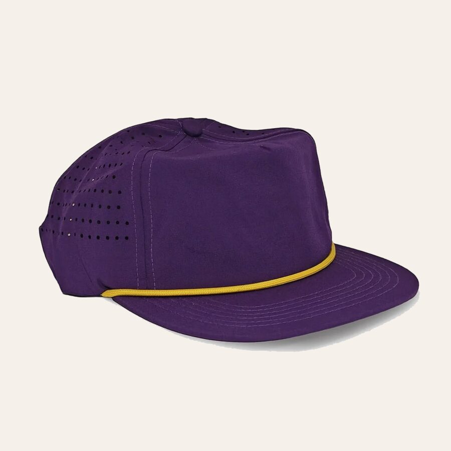 SDO rope hat, purple with gold rope